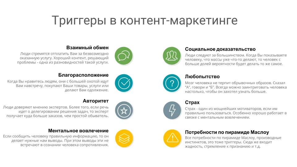 Психологические триггеры в контент-маркетинге